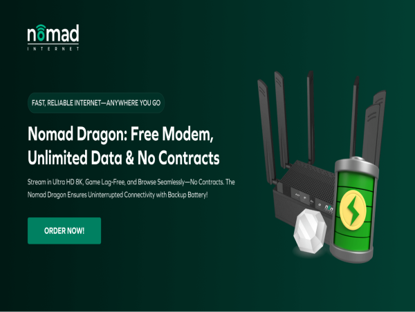  Nomad Internet Launches Nomad Dragon Wireless Modem, Designed to Offer Uninterrupted Internet Even during Power Cuts 