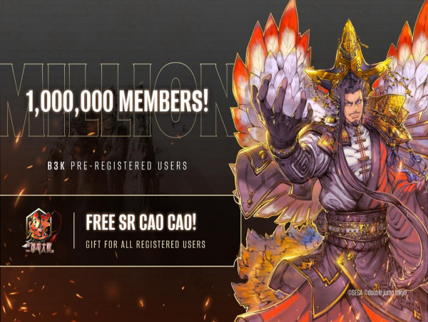  KAI SANGOKUSHI TAISEN Hits 1 Million Pre-Registrations! Free 