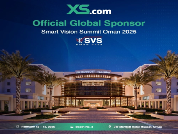  XS.com ร่วมเป็นพันธมิตรกับงาน Smart Vision Summit (SVS) 2025ในโอมาน ในฐานะผู้สนับสนุนระดับโลกอย่างเป็นทางการ 