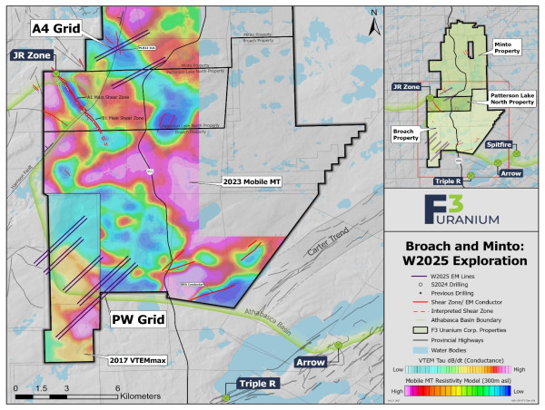  F3 Announces Exploration Programs at Broach and Minto Properties 