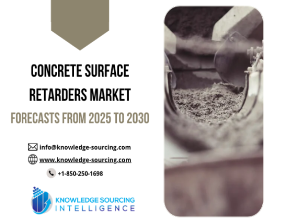  Concrete Surface Retarders Market projected to reach US$1.191 billion by 2030 at a significant CAGR of 5.37% 