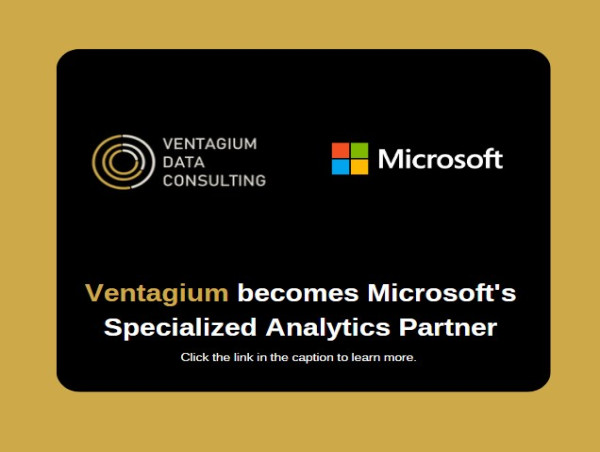  Ventagium, a Leading Data Consulting Firm, Is Proud to Announce Its Designation as an Analytics on Azure Specialized Partner with Microsoft 