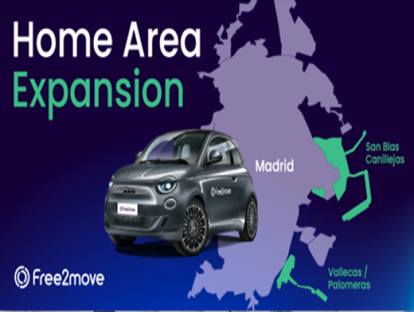  Free2move expands Car Sharing Home Area in Madrid 