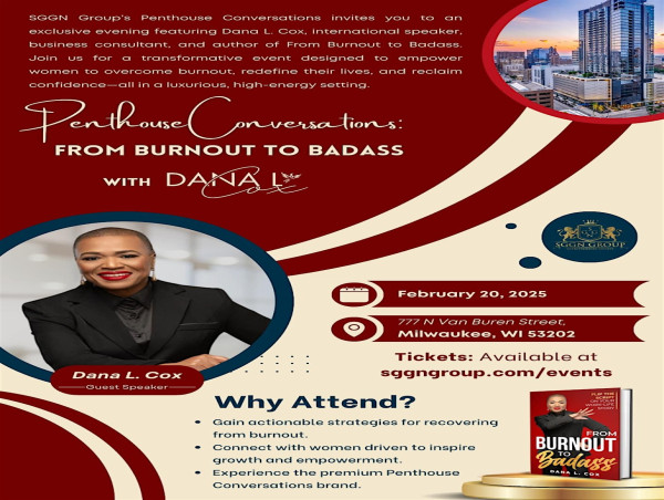  Penthouse Conversations for Entrepreneurs, Execs, & CEOs: An Evening with Dana L. Cox, author of From Burnout to Badass 