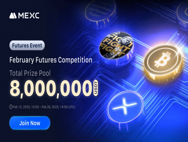  MEXC unveils February futures trading competition with 8,000,000 USDT prize pool 