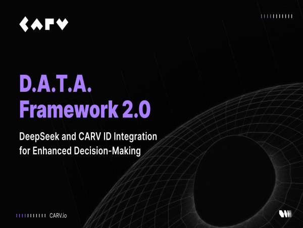  CARV’s D.A.T.A. Framework 2.0: DeepSeek and CARV ID Integration for Enhanced Decision-Making 