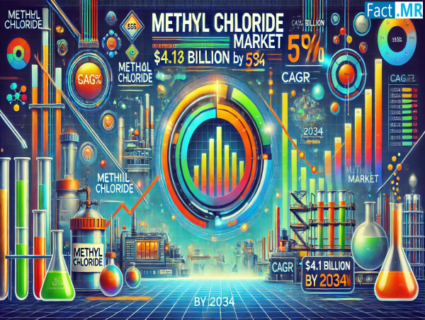  Methyl Chloride Market Size is Expected to Hit US$ 4.13 Billion by 2034, exhibiting 5% CAGR | Fact.MR Report 