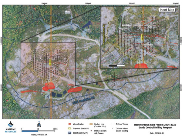  Maritime Drills 24.1 gpt Gold over 3.0 Metres at Its Hammerdown Gold Project 