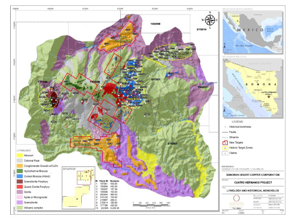  Sonoran Desert Copper Corporation 2024 Compilation Work Results on the Cuatro Hermanos Copper Project 