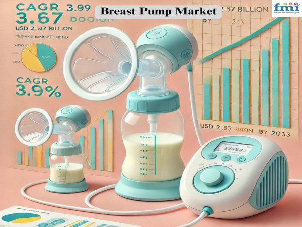  Breast Pump Market Poised for Growth, Expected to Reach USD 2,672.30 Million by 2033 at a 3.90% of CAGR 