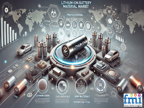  Lithium Ion Battery Material Market to Reach USD 371.0 Billion by 2034, Growing at a CAGR of 23.9% | Study by FMI 