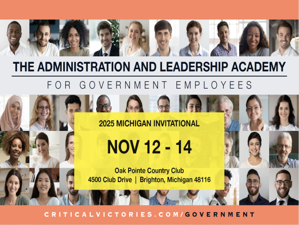  Critical Victories Announces First Annual Leadership and Professionalism Training for Government Employees of Michigan 