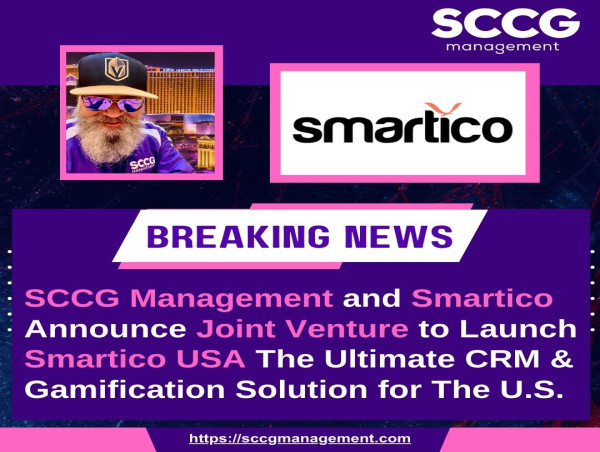  SCCG and Smartico Announce Joint Venture to Launch Smartico USA The Ultimate CRM & Gamification Solution for The U.S. 