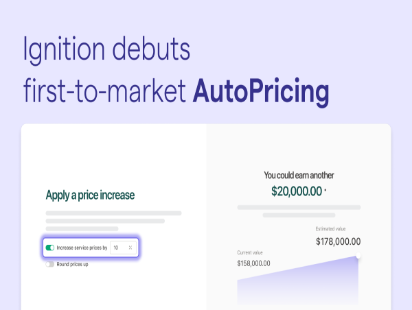  Ignition debuts first-to-market AutoPricing to automate growth for services businesses 