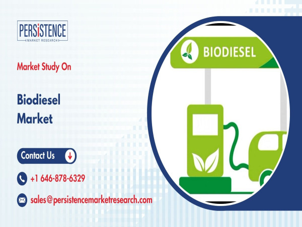  Biodiesel Market Poised for Growth, Expected to Reach US$ 59 Billion by 2032 - Persistence Market Research 