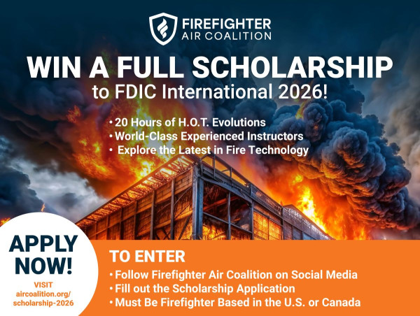  Firefighter Air Coalition Launches Annual FDIC Scholarship To Support Firefighter Leadership Development & Training 