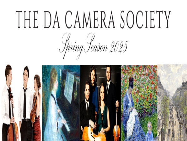  The Da Camera Society announces spring concerts including events benefiting Los Angeles Conservancy 