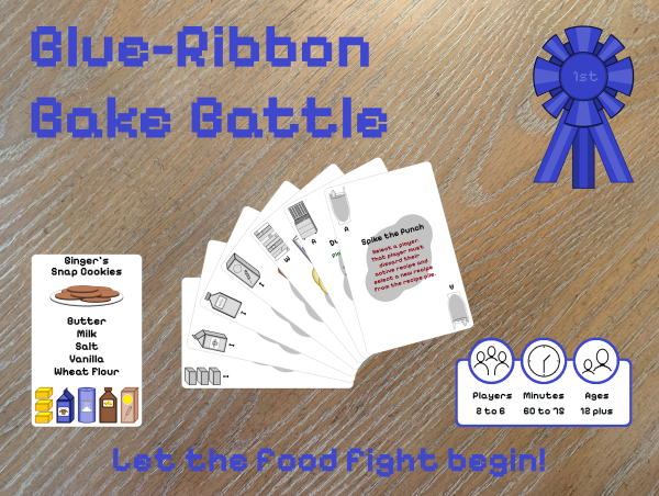  GeWaLy Art Announces the Upcoming Launch of a Kickstarter Campaign for a new Playing Card Game, Blue-Ribbon Bake Battle 