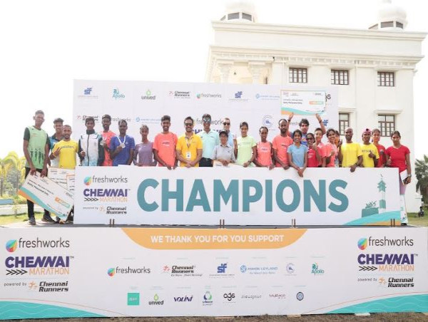  Gyan Babu and Senait Kefelegn win the Freshworks Chennai Men's and Women's Full Marathon 2025 powered by Chennai Runners 