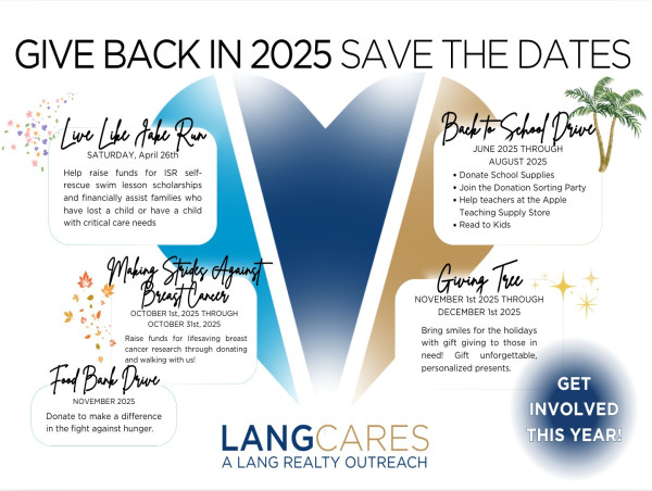  LANG CARES 2025: BRINGING HOPE AND HELP TO THE COMMUNITIES WE CALL HOME 