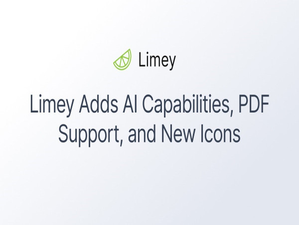  Limey Adds AI Capabilities, PDF Support, and New Icons 