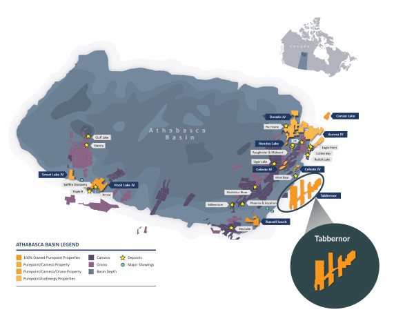  Purepoint Uranium Reports Results from Tabbernor Project Geophysical Survey 