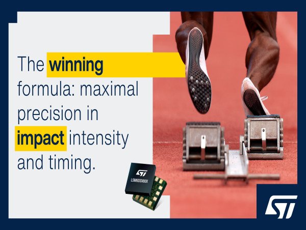  STMicro reveals advanced 2-in-1 MEMS accelerometer in one IMU for intensive impact sensing in wearables and trackers 