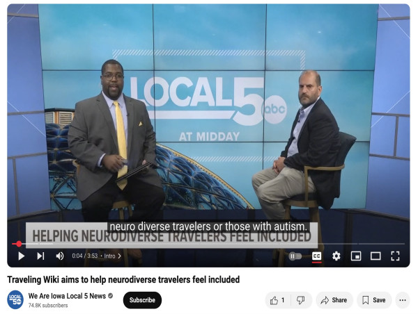  Jonathan Sutter (TravelingWiki) on Way to NFL Combine Hailed for 'Changing Societal Perceptions of Autism & Travel' 
