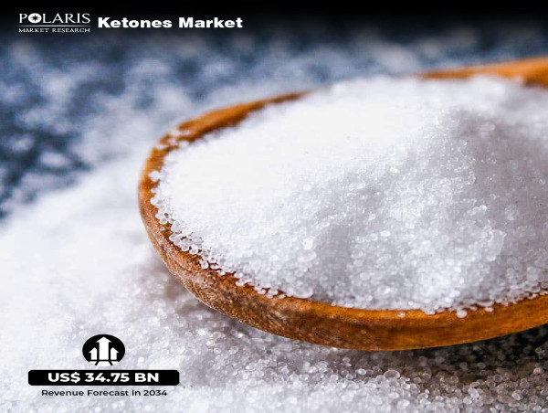  Ketones Market Will Surpass US$ 34.75 Billion at 3.8% CAGR Growth From 2025 to 2034 