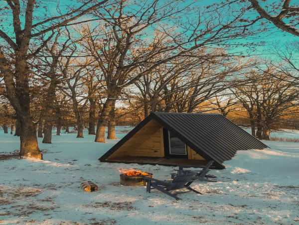 Big Rock Creek Expands Glamping Offerings with Stunning New A-Frame Built by Schrock Builders