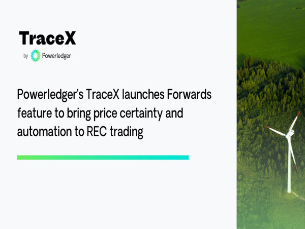  Powerledger's TraceX Launches Forwards Feature to Bring Price Certainty and Automation to REC Trading 