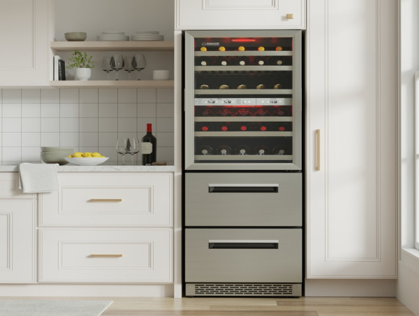 Triple-Zone Wine Refrigerator Offers Versatile Storage for Wine and Beverages