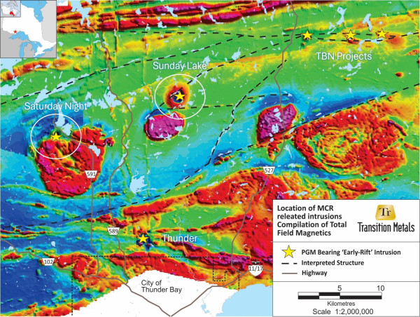  Transition Metals Reports 14m of Ni-Cu-PGM Mineralization Intersected at Saturday Night Project, Ontario 