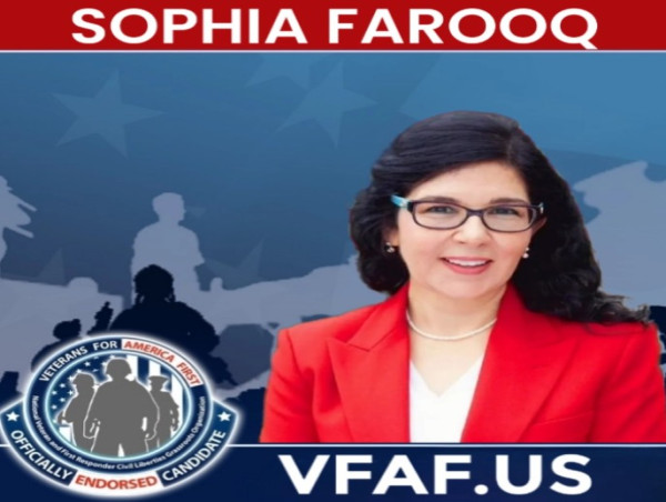  Sophia Farooq Endorsed by Veterans for America First for Cobb County Georgia GOP Chair said Lt. Col. Jerry Ramsey 