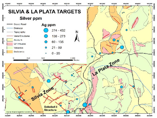  Kingsmen Reports Expanded Geochemical Data Silvia - La Plata Zones 