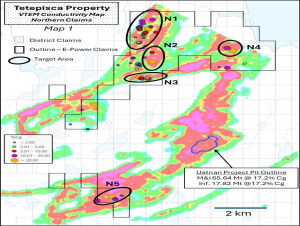  E-Power Samples 29% Cg on the Tetepisca Flake Graphite Property 