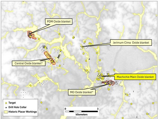  Cabral Gold Trenches 20m @ 3.6 g/t Gold on Surface at the Machichie Main Gold Deposit, Cuiú Cuiú Gold District, Brazil 