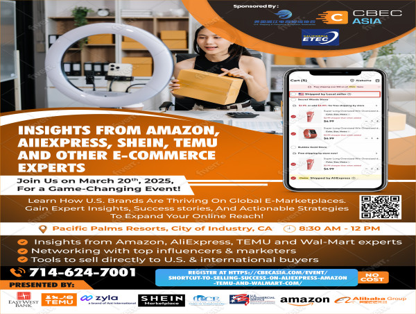  No-Cost Conference- Shortcut to Selling Success on AliExpress, Amazon, Shein, TEMU, and Wal-Mart hosted on March 20th 