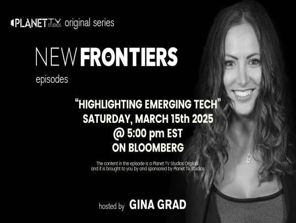  Planet TV Studios Presents a Landmark Episode of New Frontiers, Showcasing 5 Leading Innovators – Airing March 15th on Bloomberg. The content in the episode is a Planet TV Studios Original & it is brought to you by & sponsored by Planet TV Studios 