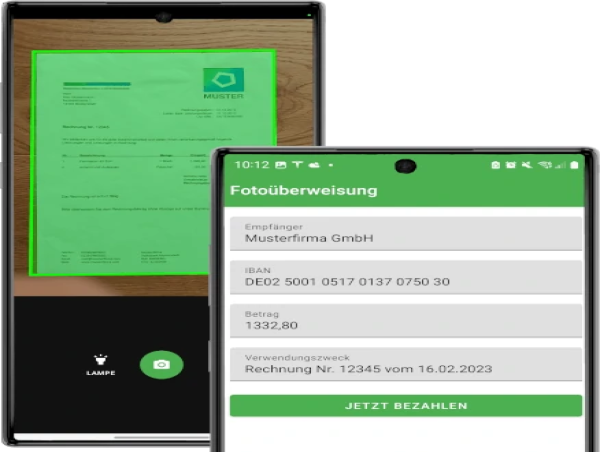 1822direkt integriert Docutain Photo Payment SDK in ihre Banking App