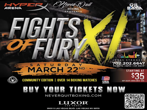 Vegas Stronger and Never Quit Boxing Present Fights of Fury XI — A Knockout Event to Battle Addiction and Homelessness
