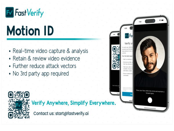  Fast Verify Releases Motion ID - New Real-time Video Verification Feature 