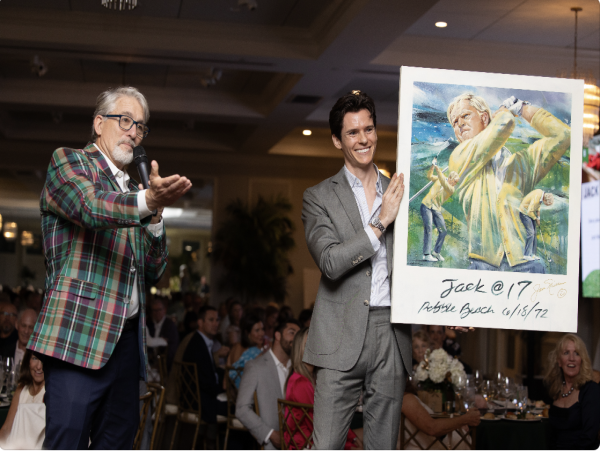  Kyle Lucks’ Original Jack Nicklaus Portrait Sells at Auction to Benefit Chasin A Dream Foundation 