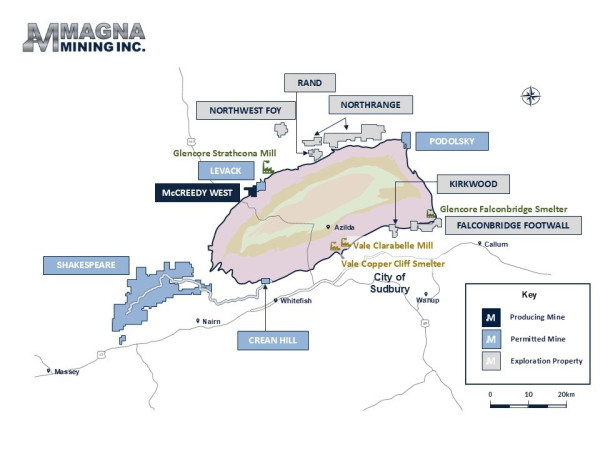 Magna Mining Announces Assay Results and Provides an Update on the McCreedy West Mine