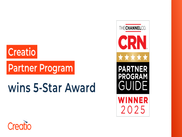  Creatio Earns 5-Star Rating in the 2025 CRN® Partner Program Guide for the 8th Year in a Row 