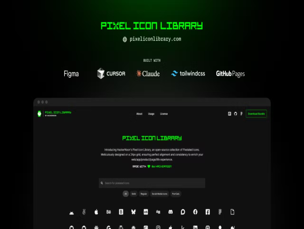  HackerNoon’s Pixel Icon Library Now Live Thanks to Vibecoding with Figma, Cursor, Claude 
