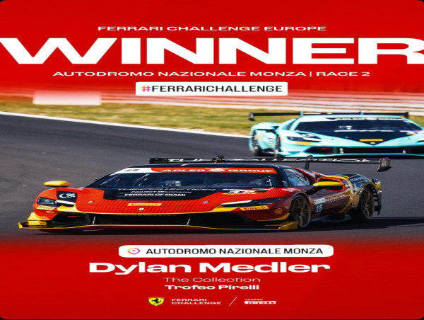  American Ferrari Driver Dylan Medler wins in Monza 