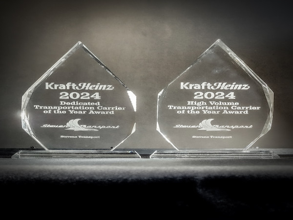  Stevens Transport Receives Two Kraft Heinz Transportation Service Awards 