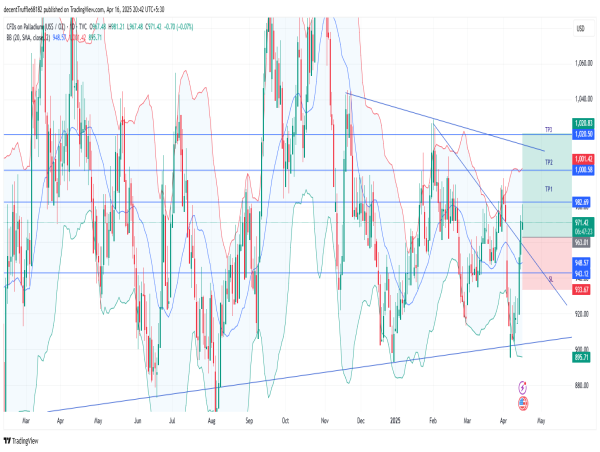 Long Palladium: rebound fueled by supply risk and technical breakout aims for $1,020 resistance zone