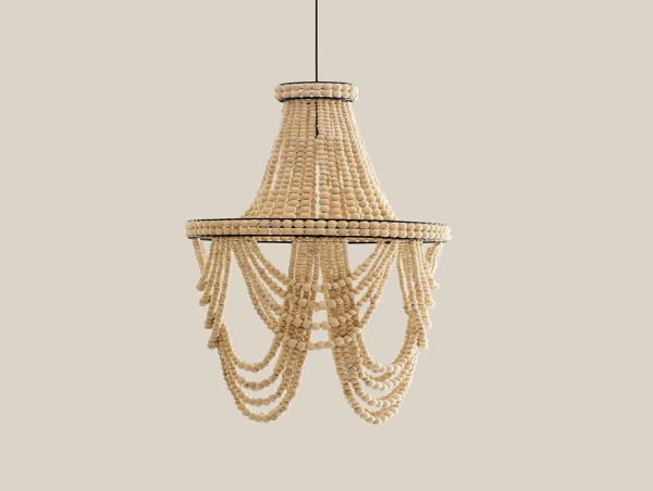  Handmade Wooden Beaded and Shell Chandeliers Introduced by Home and Soul Furniture 
